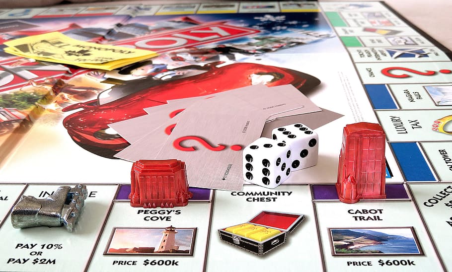 monopoly board game, monopoly, canadian, game, playing, dice, play, board game, entertainment, canada