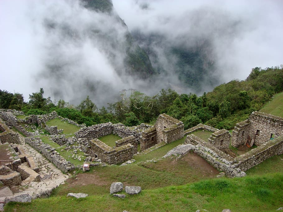 machu picchu, ruins, old town, incas, peru, inca, south america, andes, ancient civilization, archaeology