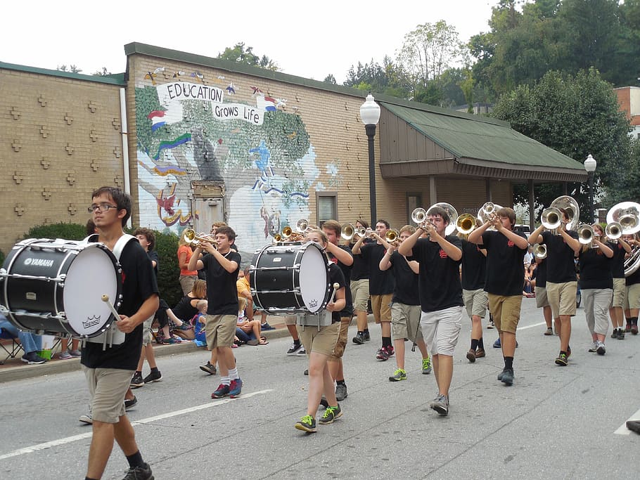 Drums, Parade, Music, Sound, Band, percussion, instrument, drumstick, entertainment, performance
