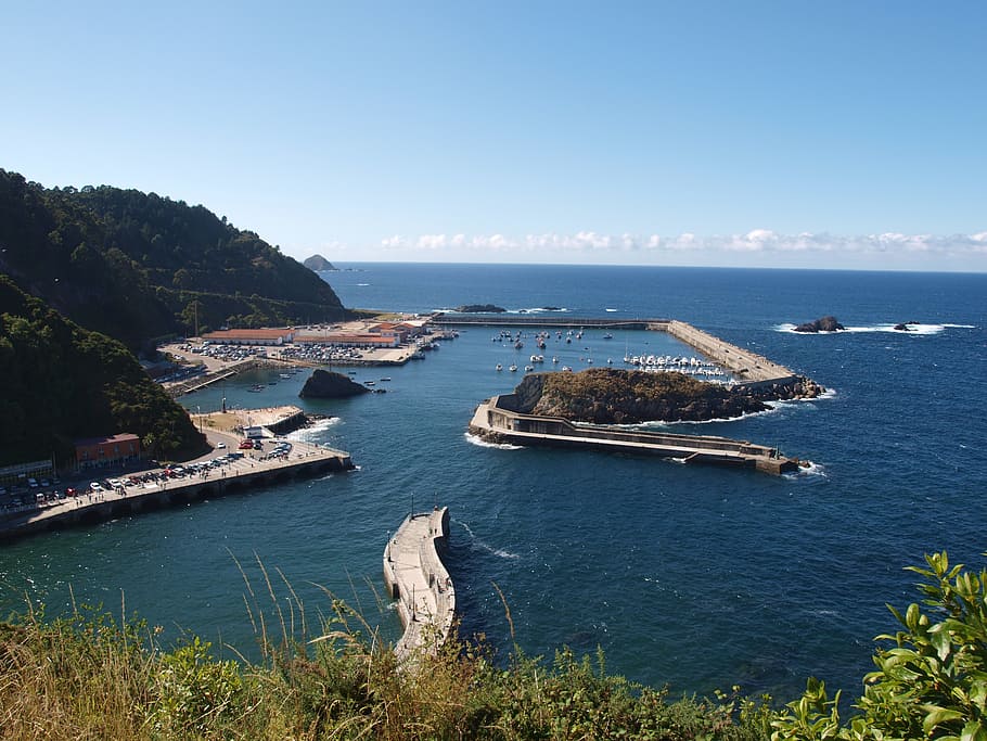 port cudillero, asturias, laut, air, langit, tanah, scenics - alam, keindahan di alam, pantai, alam