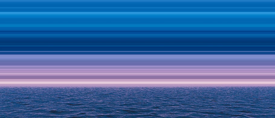 day, water, course, sky, stripes, sea, ocean, horizon, horizon over water, pattern