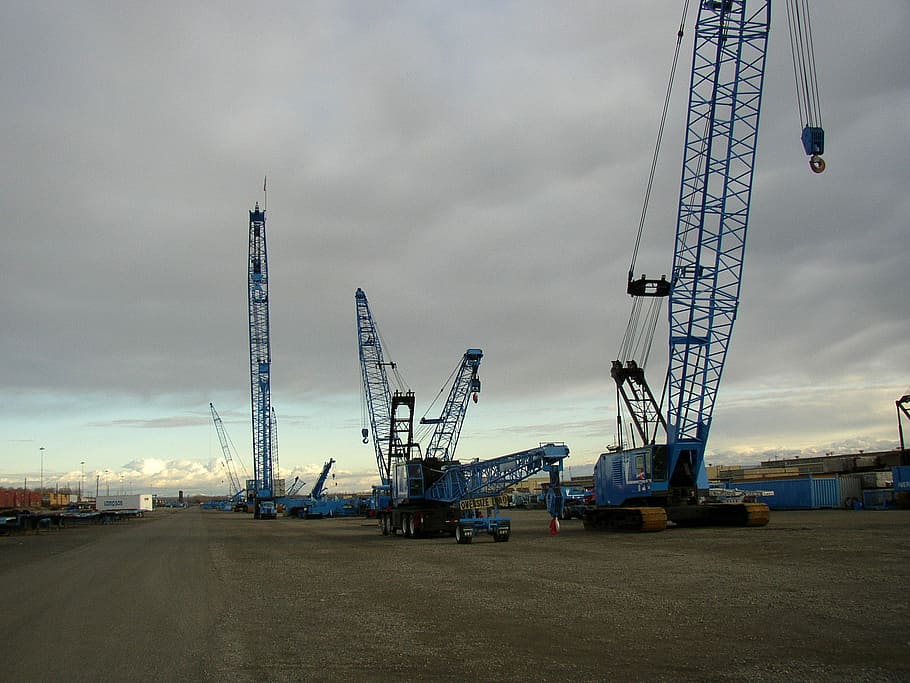 lampson crane yard, big, pasco, washington, Lampson, Crane, Yard, Port, Pasco, Washington, big pasco
