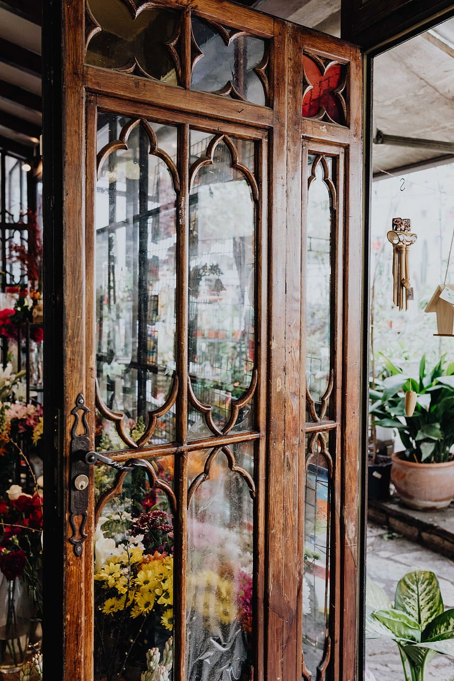 Tienda, flores, floristería, flora, plantas, tiendas, Madrid, España, ventana, material de vidrio