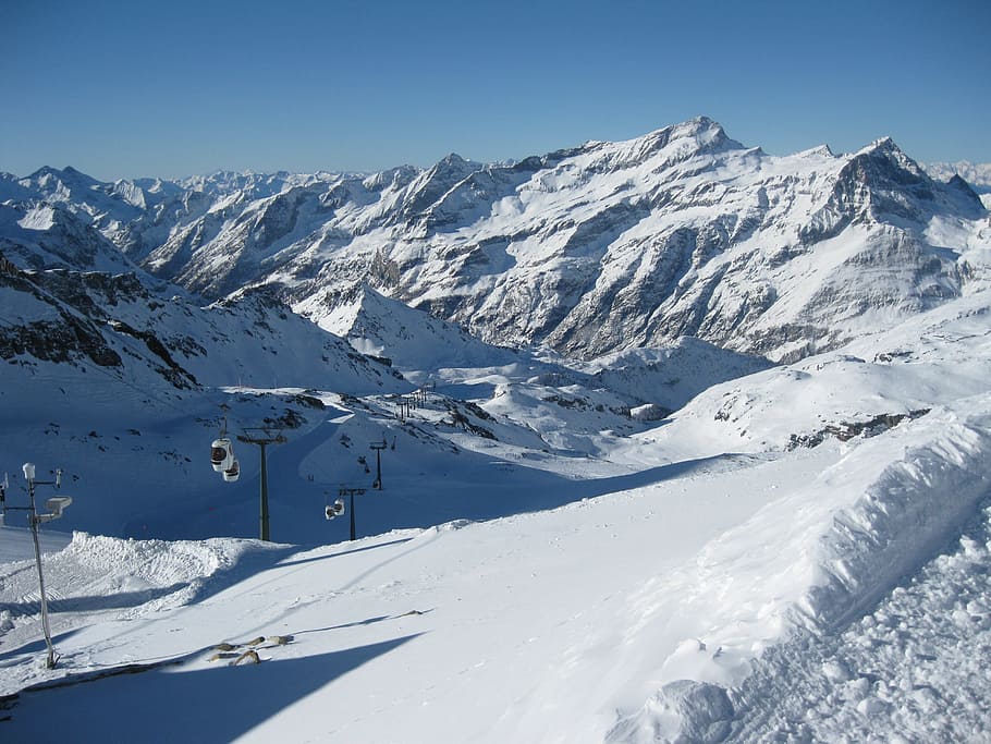 pegunungan Alpen, austria, pegunungan, ski, musim dingin, gunung, salju, suhu dingin, scenics - alam, keindahan di alam