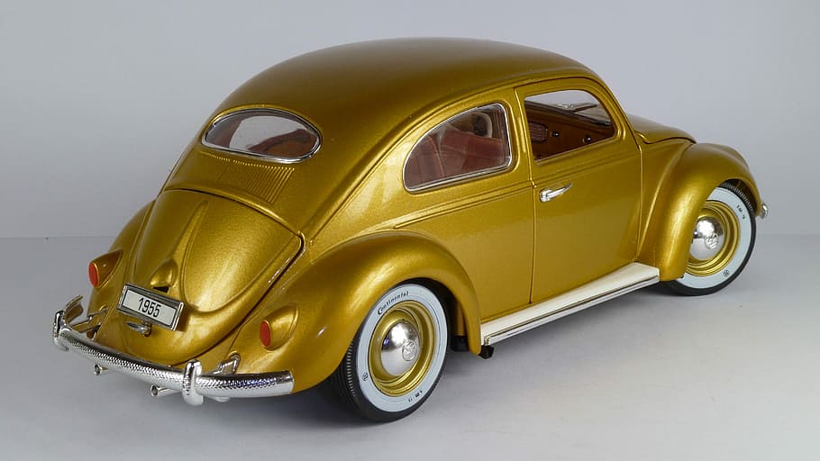 vw käfer, vw beetle, 1'000'000, 1955, 1x18, model car, bburago, car, mode of transportation, motor vehicle