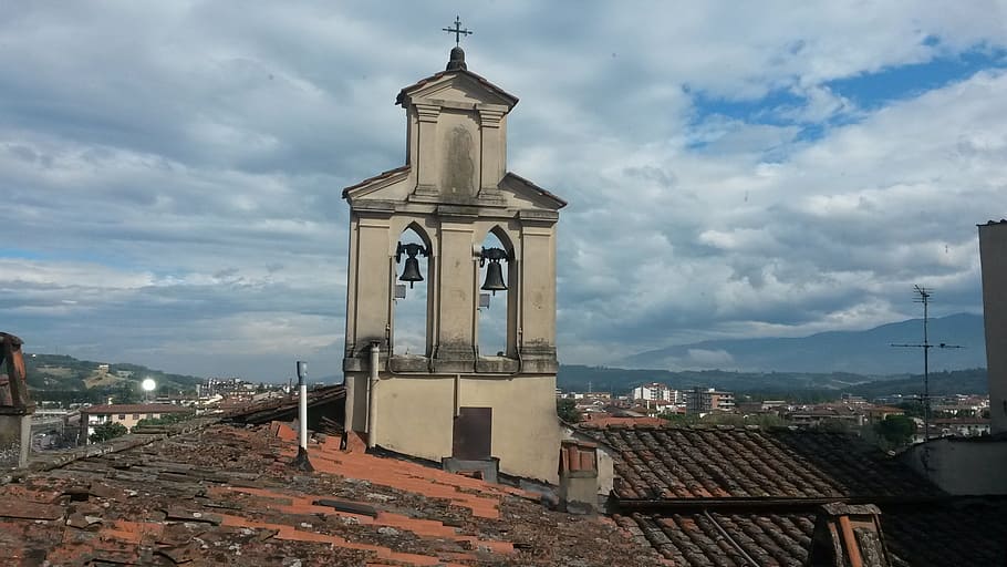 Montevarchi, Campanile, Italy, Church, architecture, cloud - sky, religion, spirituality, place of worship, built structure