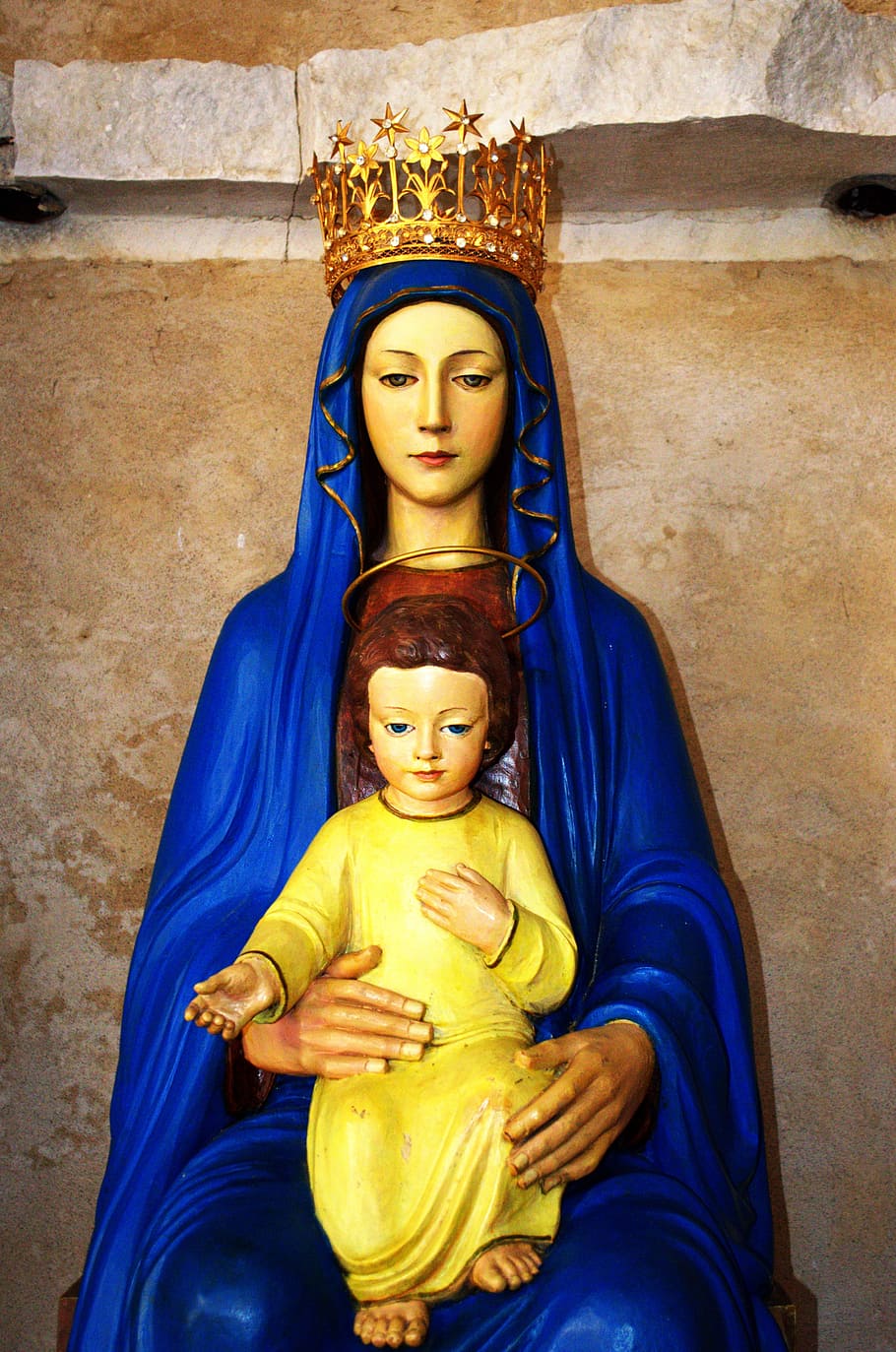 estatua de la madre maría, madonna, estatua, escultura, figura, mujer, madre de dios, cristianismo, maria, fe