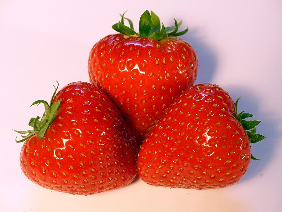 tree red strawberries, strawberry, fruit, red, sweet, delicious, berry, food, ripe, food and drink