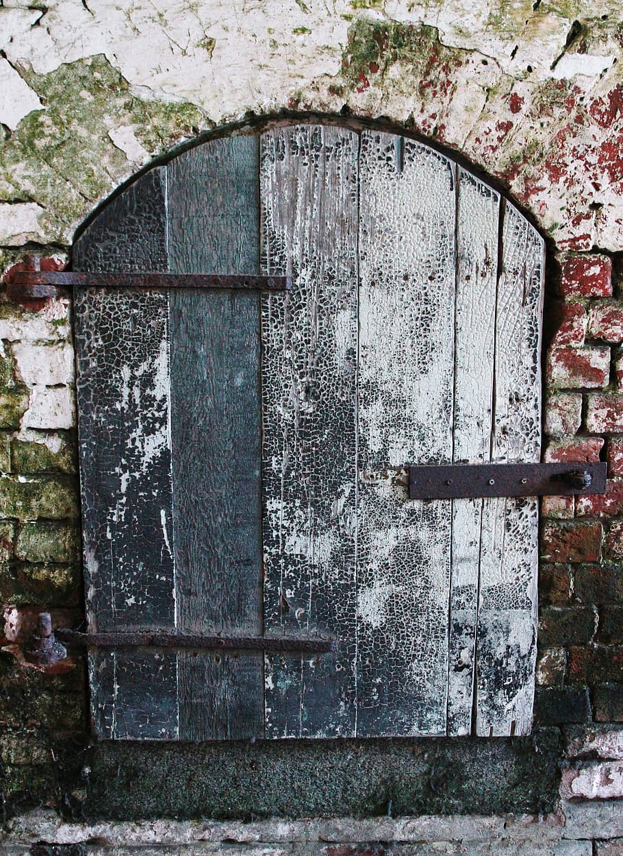 ドア, 古い, アルカトラズ, 素朴な, 古いドア, ヴィンテージ, テクスチャ, 小さなドア, 入り口, 戸口