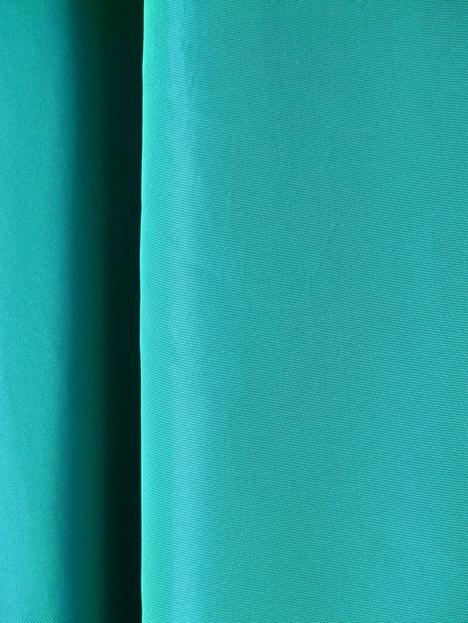Fabric, Curtain, Turquoise, Tissue, weave, green color, backgrounds, full frame, blue, textured