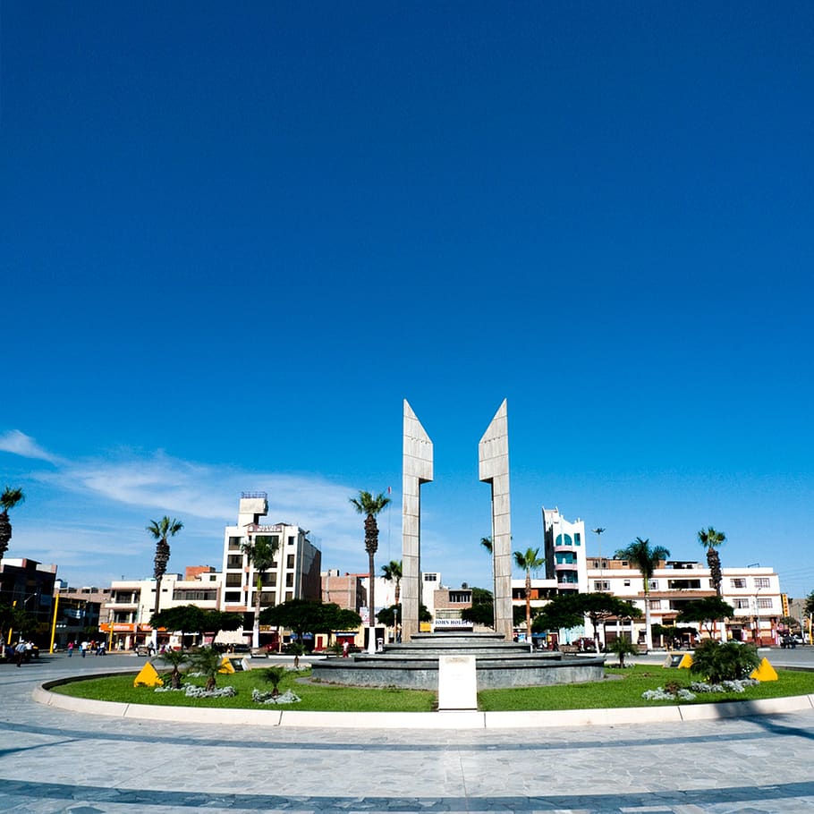plaza, weapons, chimbote, building exterior, architecture, built structure, city, sky, building, nature