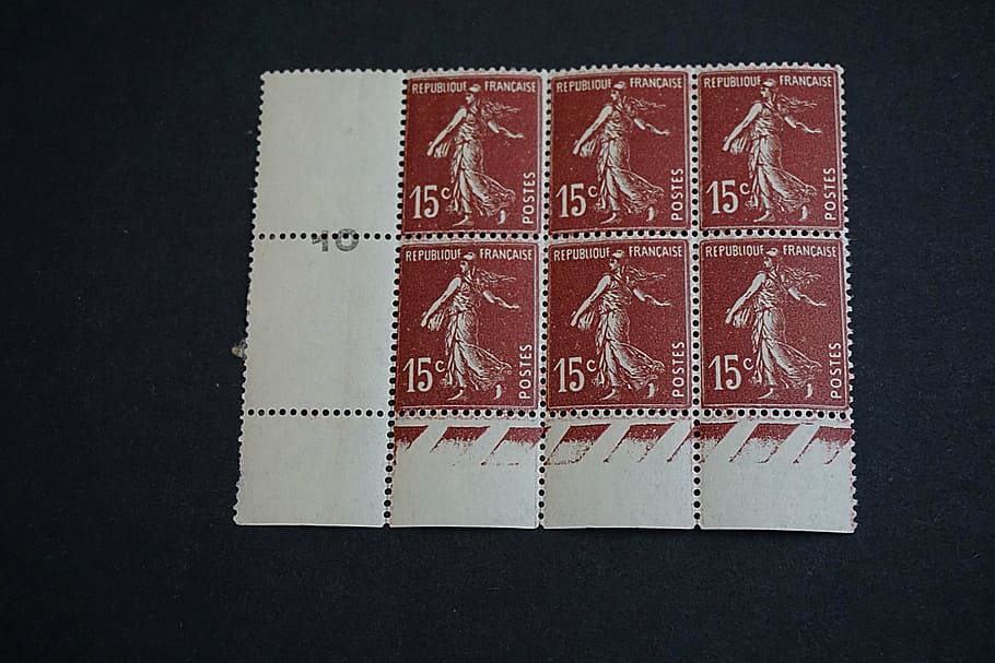 stamps, seeder, philately, collection, collector's stamp, block, stamps block, french stamps, post, hobbies