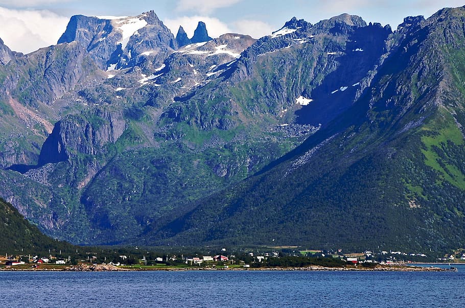lofoten, norway, scandinavia, hurtigruten, mountains, norge, nature, landscape, fjord, landscapes