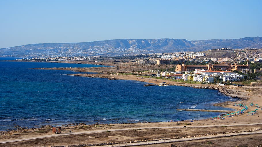 beach, cyprus, coast, coastal, coastline, holiday, landscape, mediterranean, mountain, nature
