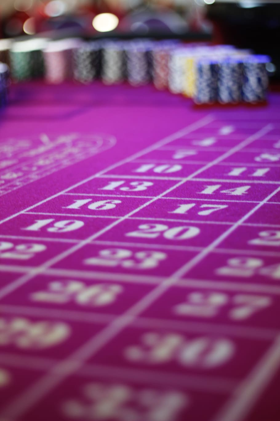 ポーカーテーブル, カジノ, プレイ, ラスベガス, ギャンブル, チップ, 運, エース, 利益, マップ