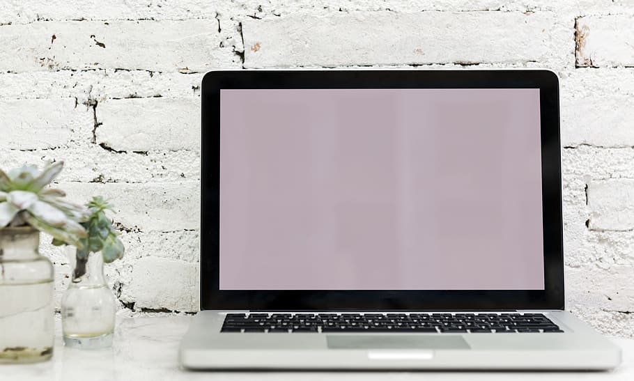 macbook, pro, tabla, en blanco, pantalla, vacío, computadora, espacio de copia, decorar, espacio de diseño