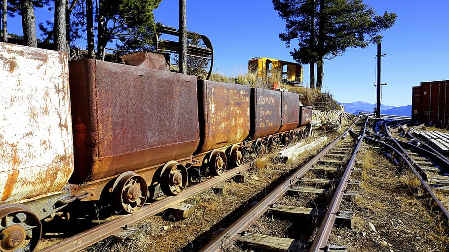 train, miner, infrastructure, railway equipment, rail, tourist train, wagon, via, railway, naughty