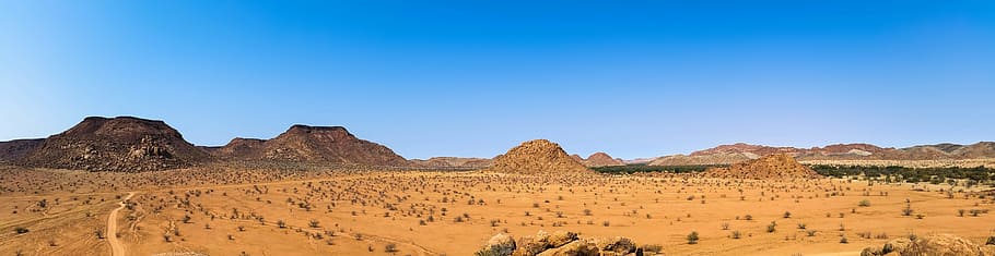 sem título, namíbia, paisagem, seco, natureza, montanhas, amplo, estrada, deserto, areia