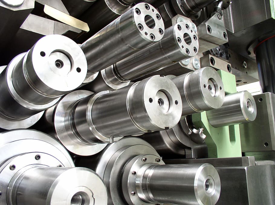 rollers, steel, sheet, auto, mechanical engineering, metal, machine part, machinery, close-up, industry