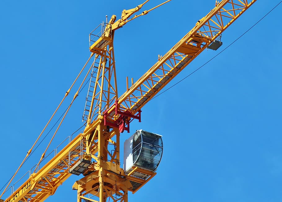 baukran, crane, construction, crane operation, load lifter, construction work, construction Industry, crane - Construction Machinery, building - Activity, blue