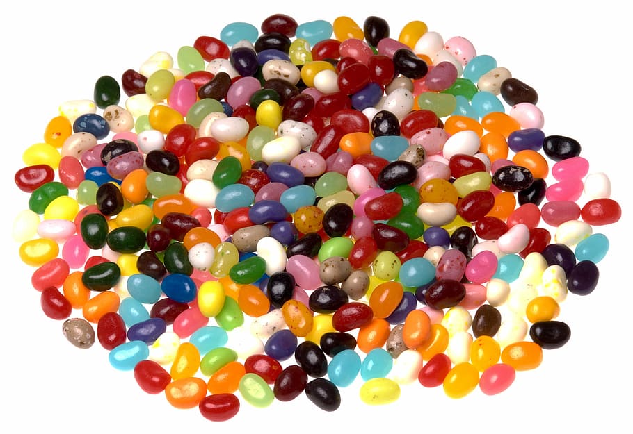assorted, jelly bean lot, jelly beans candy, sweet, colorful, sugar, tasty, traditional, seasonal, snack