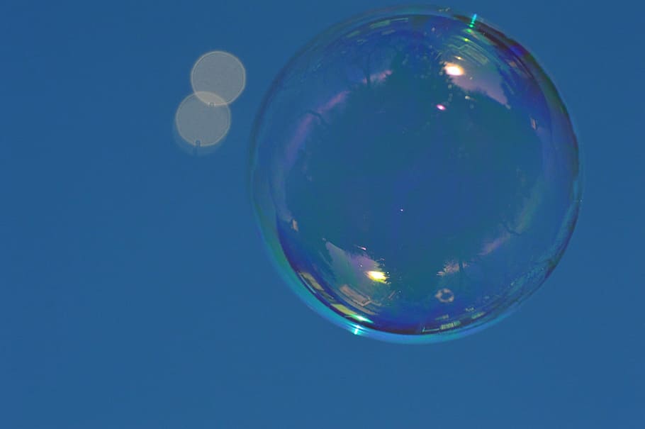 Soap Bubbles, Colorful, Balls, soapy water, make soap bubbles, float, mirroring, bubble, colored background, refraction