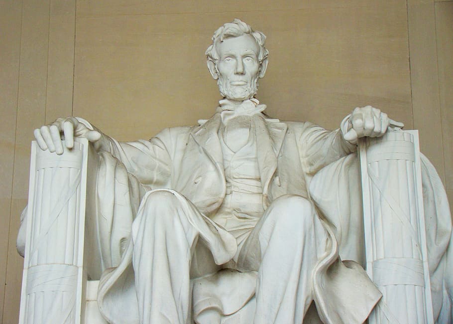 ワシントン記念館, リンカーン記念館, 像, ワシントンdc, アブラハムリンカーン, シンボル, ランドマーク, 歴史, アメリカ, 彫刻