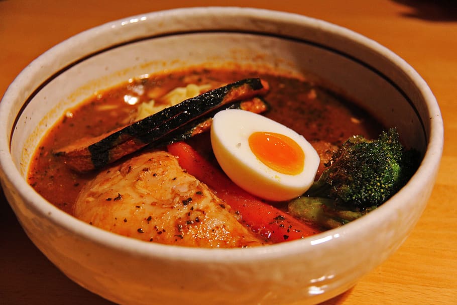 Ramen, Soup, Mouth, Watering, Yummy, mouth-watering, delicious, lunch, pork, egg