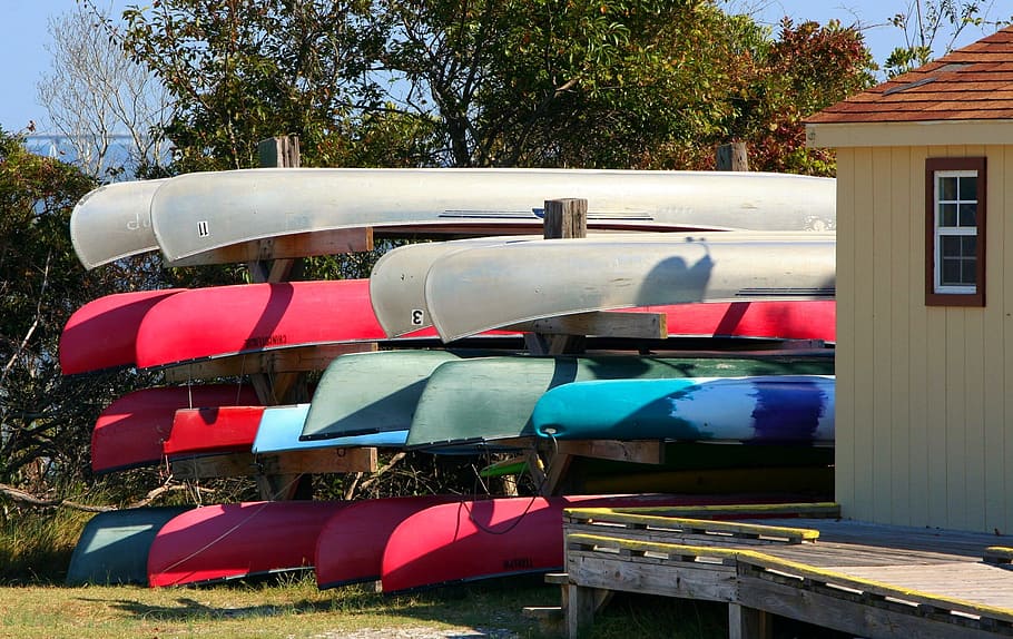 Canoes, Boats, Boathouse, Rent, recreation, summer, sport, kayak, adventure, river