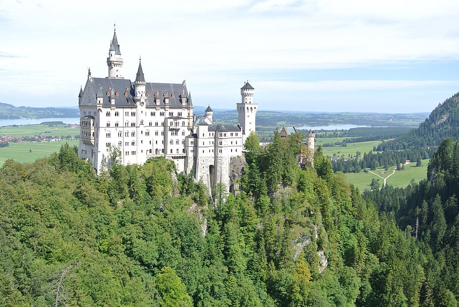 neuschwanstein, castelo, baviera, alemanha, marco, europa, viagem, palácio, fada, turismo