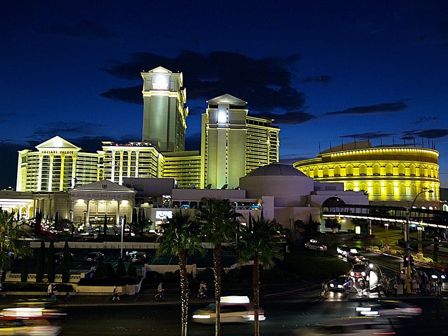 Las Vegas, Nevada, Estados Unidos, Casinos, juegos de azar, noche, neón, luces, arquitectura, iluminado