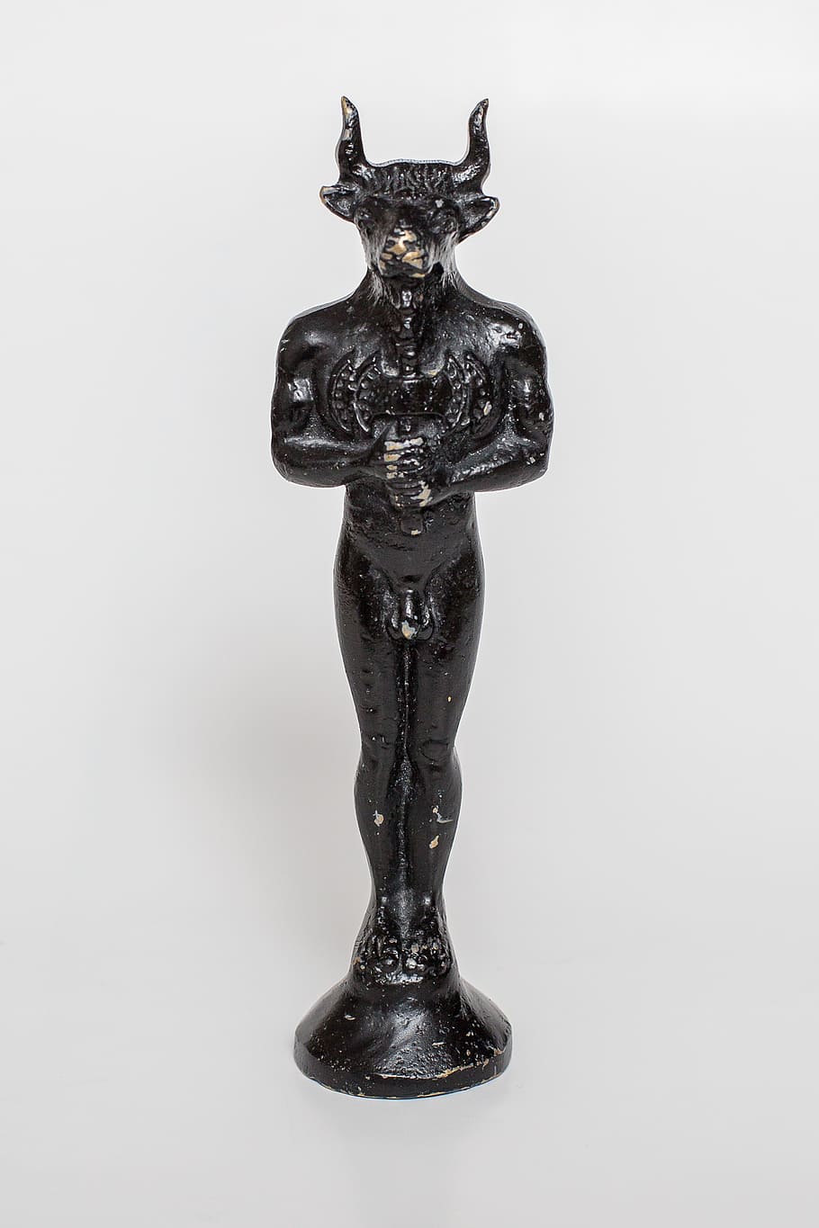 black bull figurine, crete, myth, statue, minotaur, greece, antiquity, art and craft, representation, sculpture