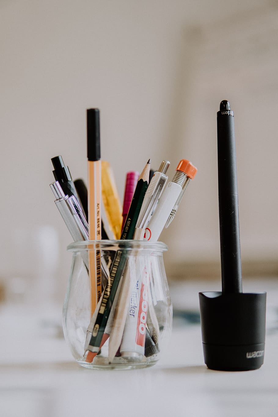 mesa, desenhar, lápis, caneta, criatividade, arte, trabalho, escritório, escrever, projeto