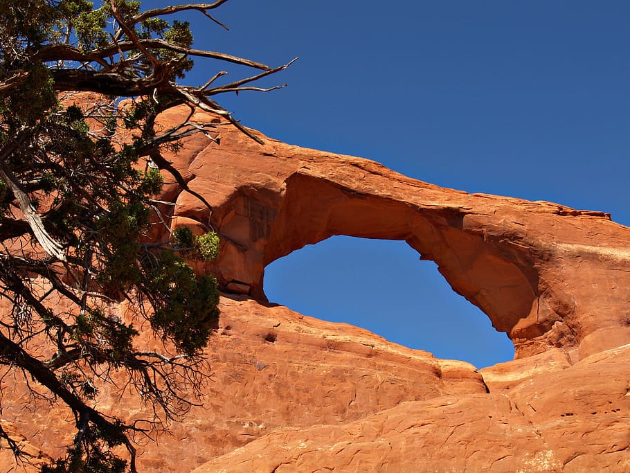 Wilson Arch, rojo, rocas, arches national park, utah, paisaje, naturaleza, escenografía, desierto, uSA