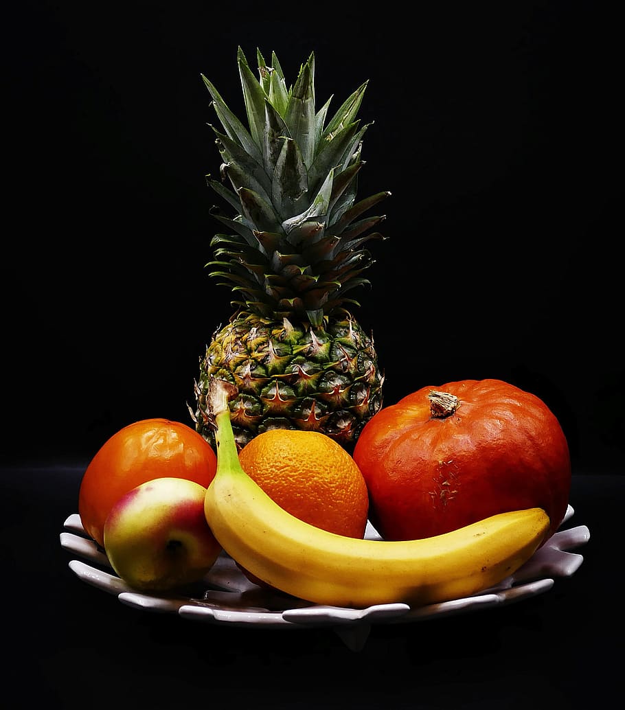 Bodegón, plato de frutas, frutas, vitaminas, alimentos, vitamina haltig, saludable, fruta, alimentación saludable, comida y bebida