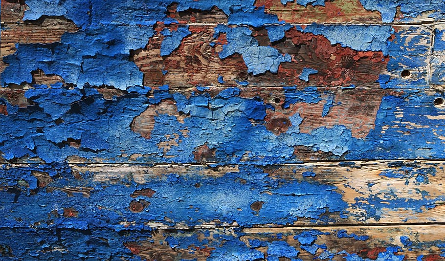 digital, wallpaper, blue, slatted, wooden, board, texture, background, red, wood
