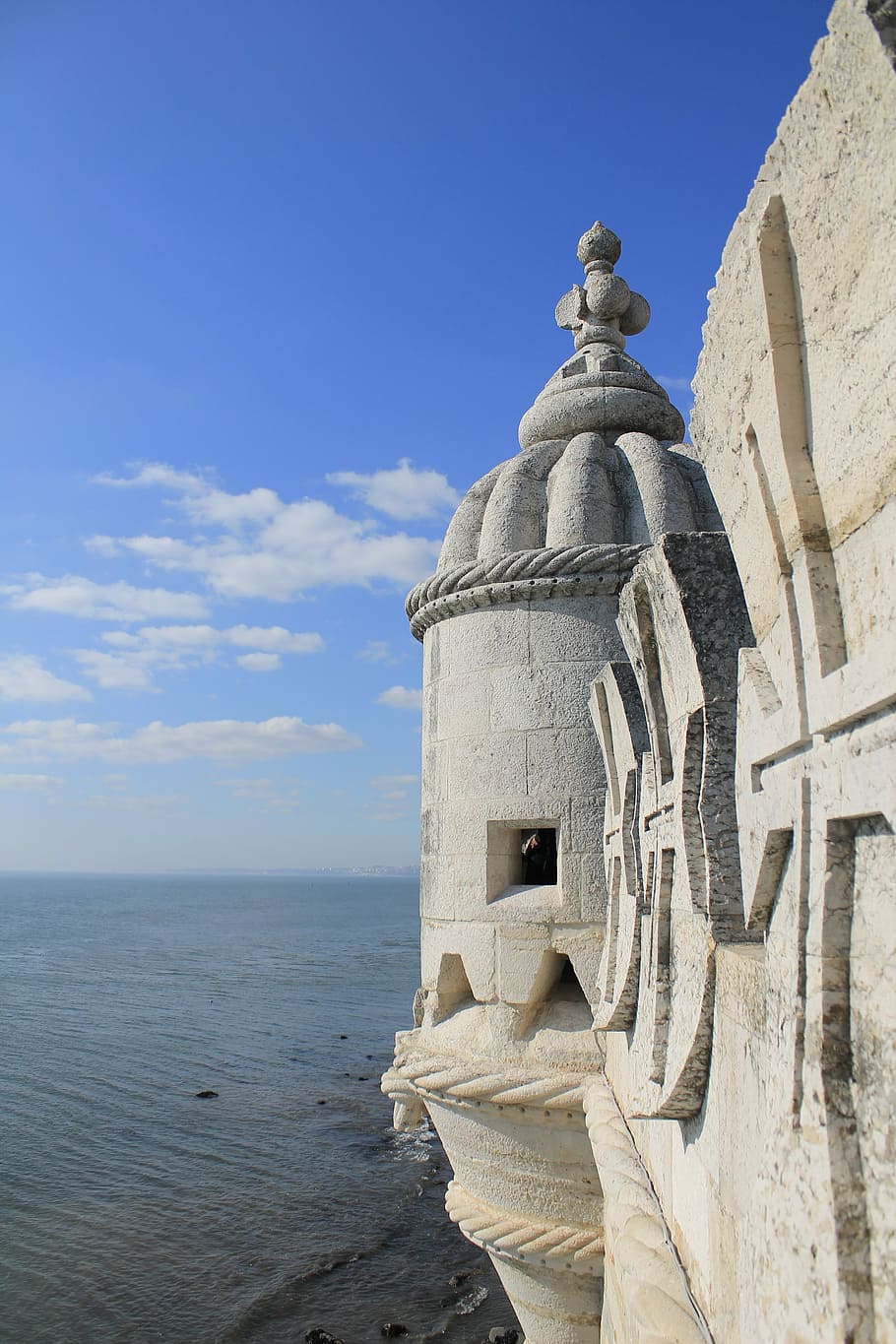 Belém Tower, Portugal, Lisbon, Monument, tower, default dos descobrimentos, sky, sea, day, outdoors