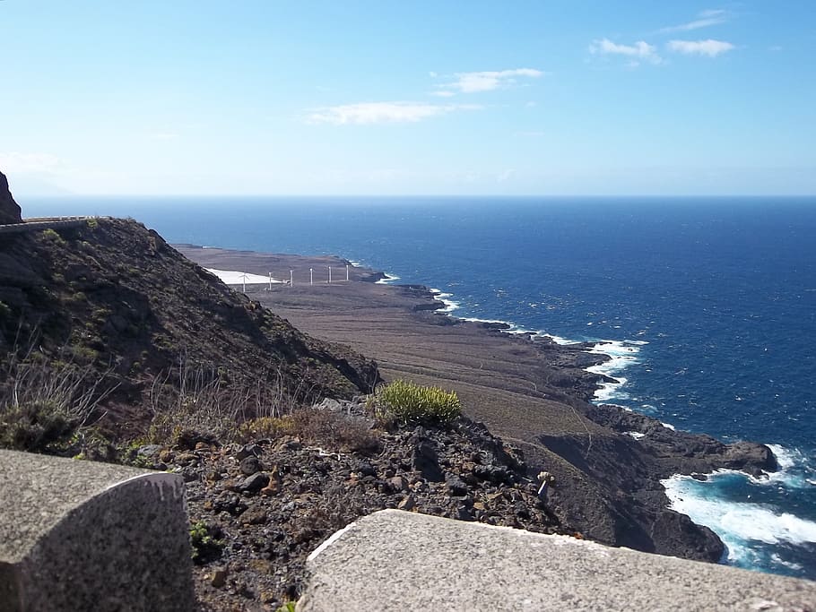 Tenerife, Atlântico, Oceano, Natureza, linha de costa, paisagem, costa, mar, litoral, rocha - Objeto