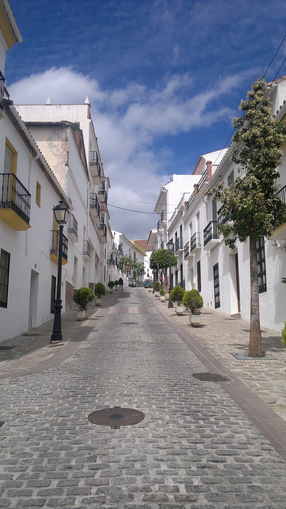 Street, Streets, People, Andalusia, malaga, monda, slope, empedrado, arsitektur, eksterior bangunan