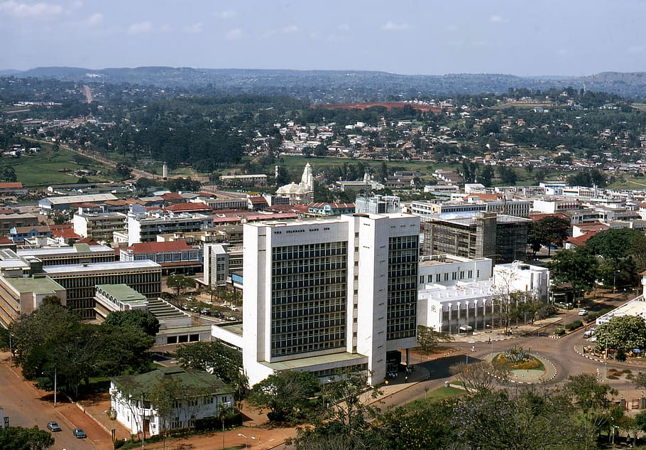 カンパラ, ウガンダ, 都市, アフリカ, 首都, 国, 旅行, 1970, 構築された構造, 建築