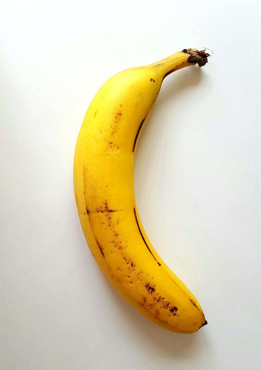 banana, fruit, berry, organic, eco, yellow, bruised, markings, rawfood, health