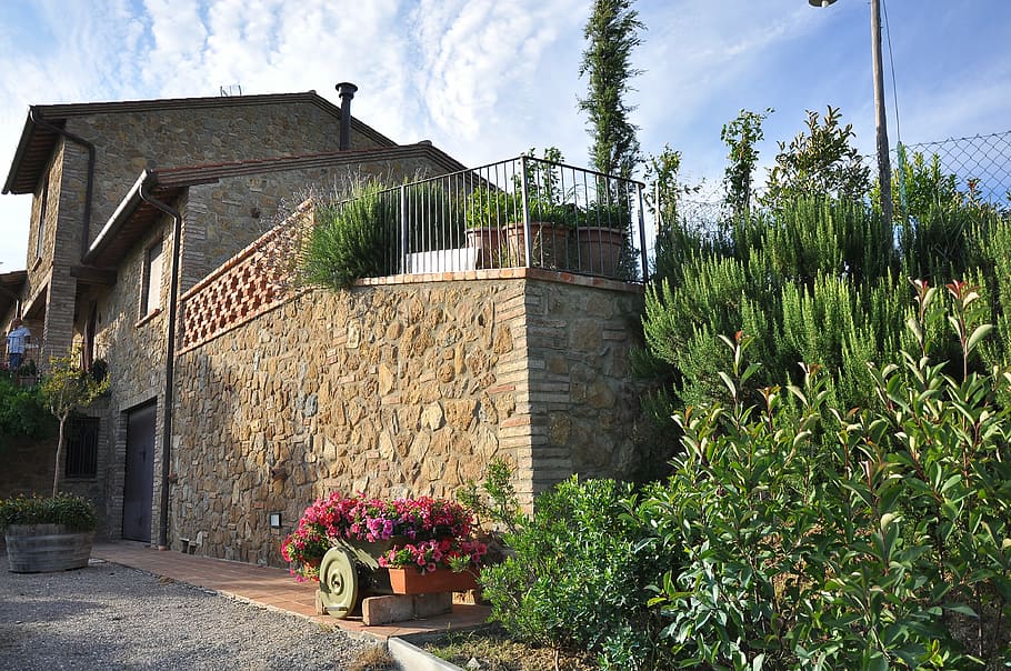 house in grape farm, monte capuccino, wineyard, grapeyard, grape farm, montepulciano, countryside, landscape, italy, tuscany