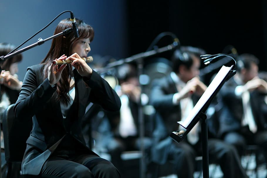 instrument, korean, music, playing, perform, artist, musician, performance, group of people, arts culture and entertainment