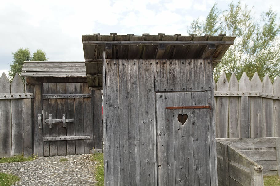 toilet, klo cottage, outhouse, bach ritterburg, knight's castle, castle, lower needle, middle ages, wooden castle, tower