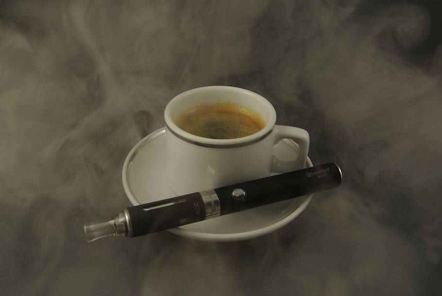 coffee, espresso, steam, e cigarette, refreshment, cup, food and drink, drink, mug, coffee - drink