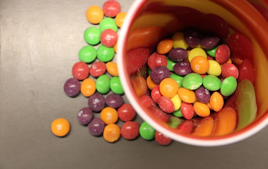 smarties, candy, colorful, food, multi colored, food and drink, sweet food, sweet, fruit, indoors