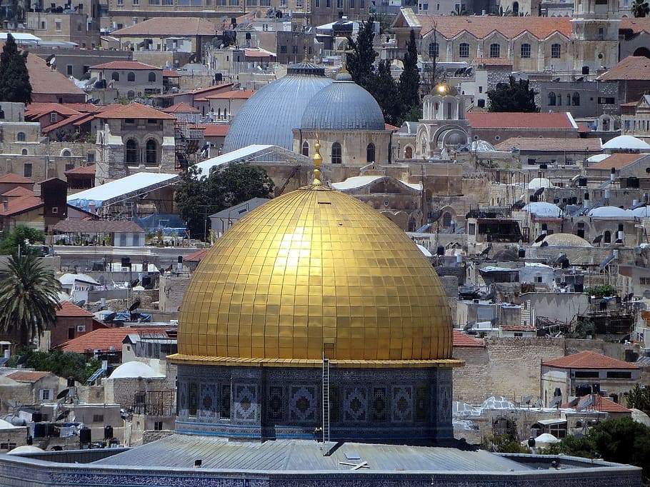 dome on the rock, holy sepulchre, jerusalem, israel, palestine, dome, travel, religion, landmark, architecture