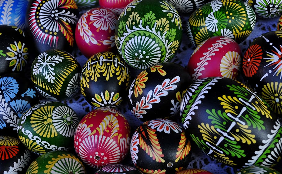 lote de ovos de cores sortidas, cor, ovos, férias da páscoa, ovos de páscoa, decoração, tradicional, multi colorido, variação, escolha