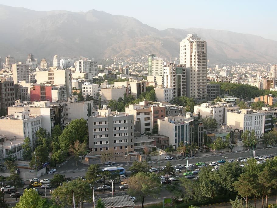 arquitectónico, fotografía, ciudad, Teherán, Irán, Persia, paisaje, país, viajes, nacional