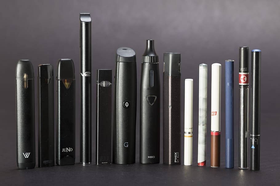 ecigarette, juul, electronic cigarette, blu, njoy, history of ecigarette, v2, von erl, juno, vuse